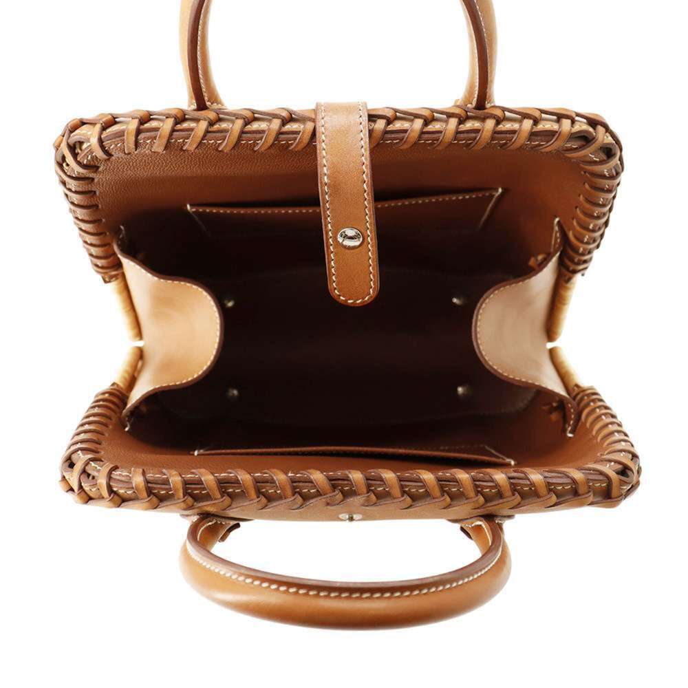 Hermes handbag Bolit Picnic 24 Natural Forb Willow Barenia C stamp - Picture 5 of 14